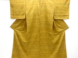 未使用品　抽象人物動物更紗模様小紋着物